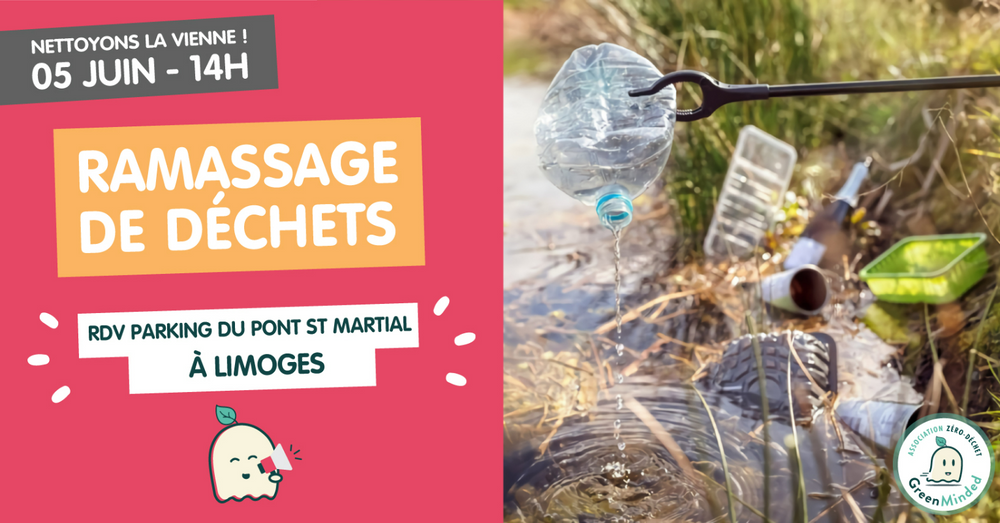 [LIMOGES] Ramassage de Déchets - Bords de Vienne : 05 JUIN - 14H - GreenMinded x Recyclage Mégots