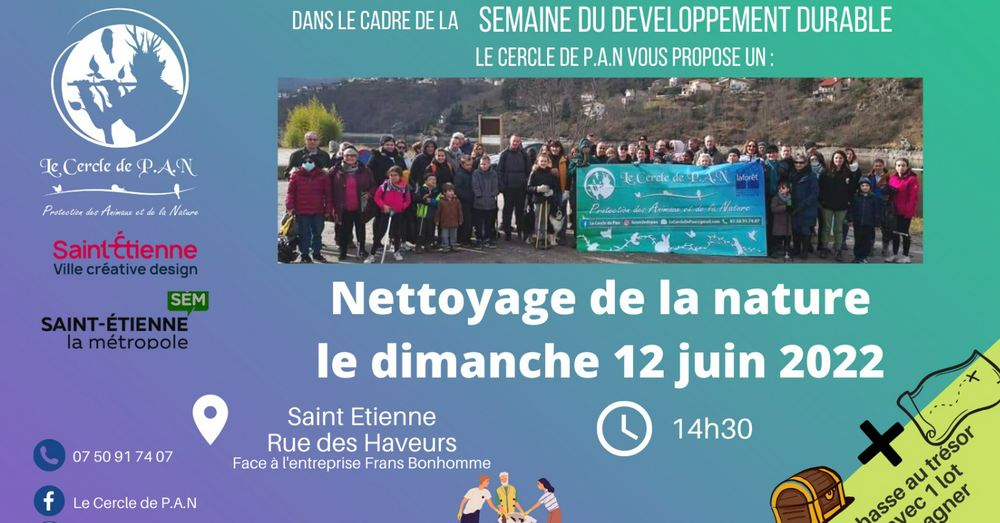 Nettoyage de la nature le dimanche 12 juin 2022