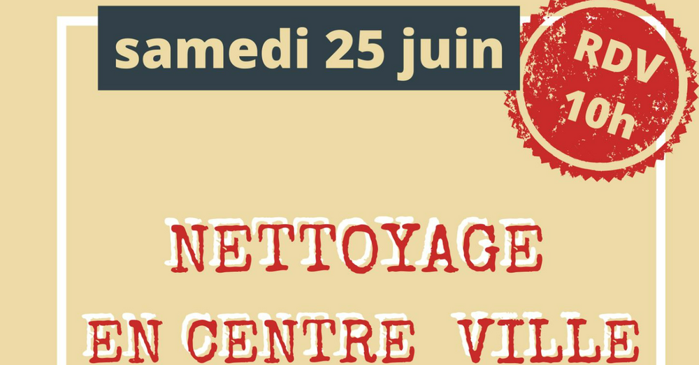 ramassage de dechets en centre ville de Quimper