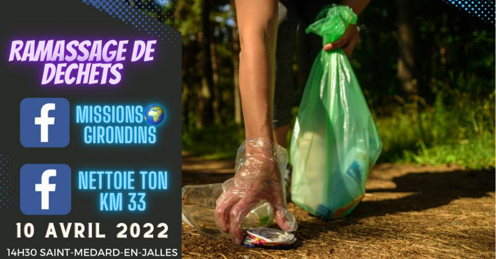 Ramassage de déchets By Missions Girondins x Nettoie ton km 33