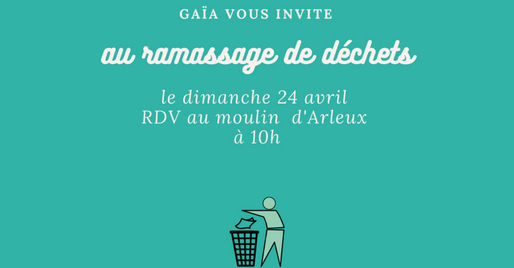 Ramassage de déchets d'avril