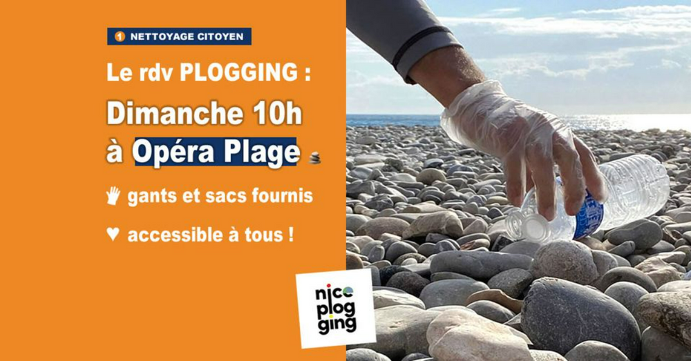 Plogging du dimanche à Opéra plage