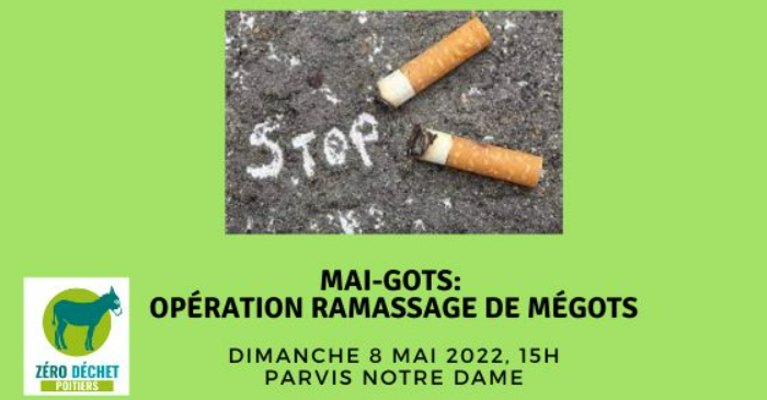 Mai-gots : opération ramassage de mégots !