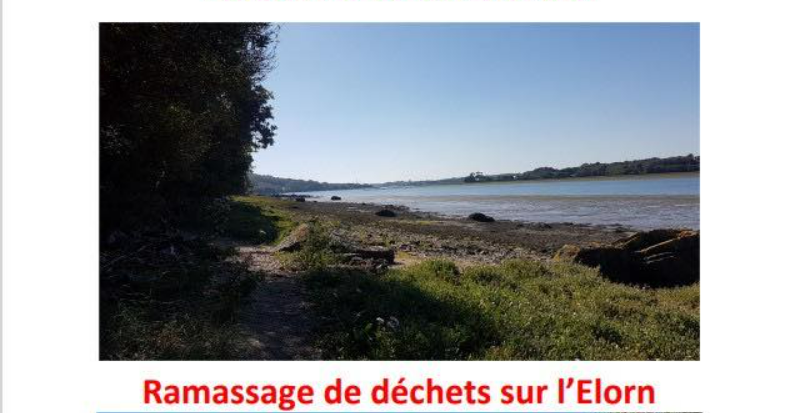 ramassage déchets grèves de l'Elorn